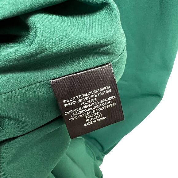 Badgley Mischka Green Off‎ The Shoulder Maxi Dress Women’s Size 6 - Picture 4 of 7